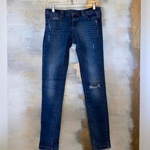 Skinny Leg Destroyed Jeans